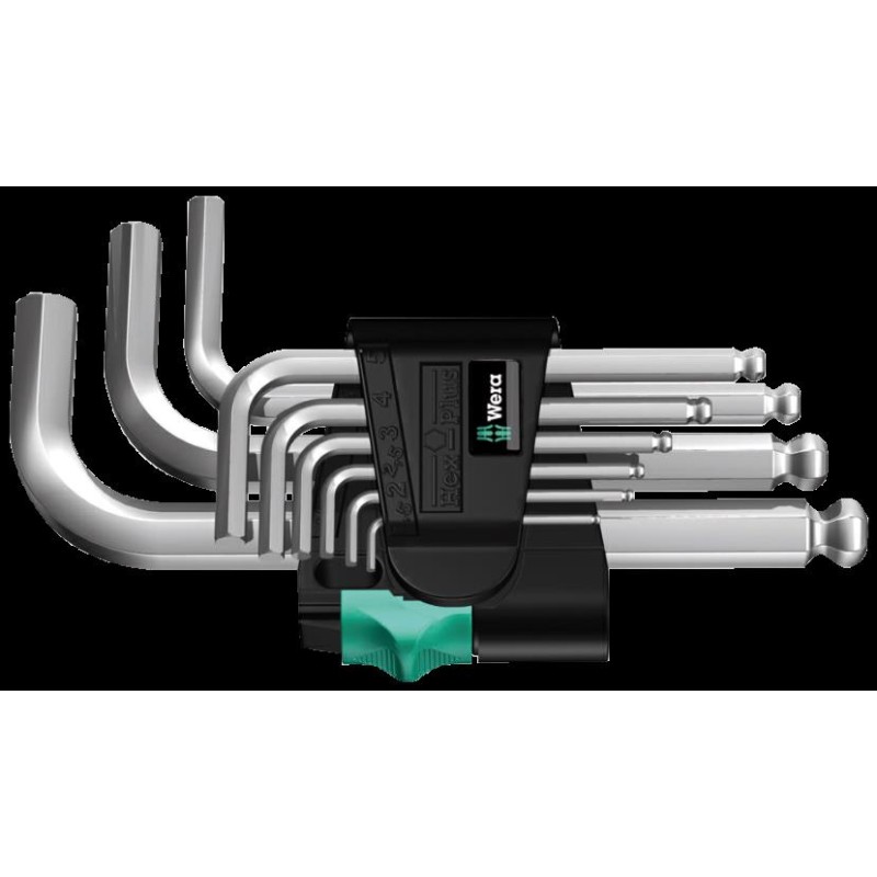 WERA - JGO. LLAVES ALLEN S/CORTA 950 PKS SM N ZN 9 PZAS.