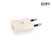 CLAVIJA 10 A-250V BLANCA (plastico)