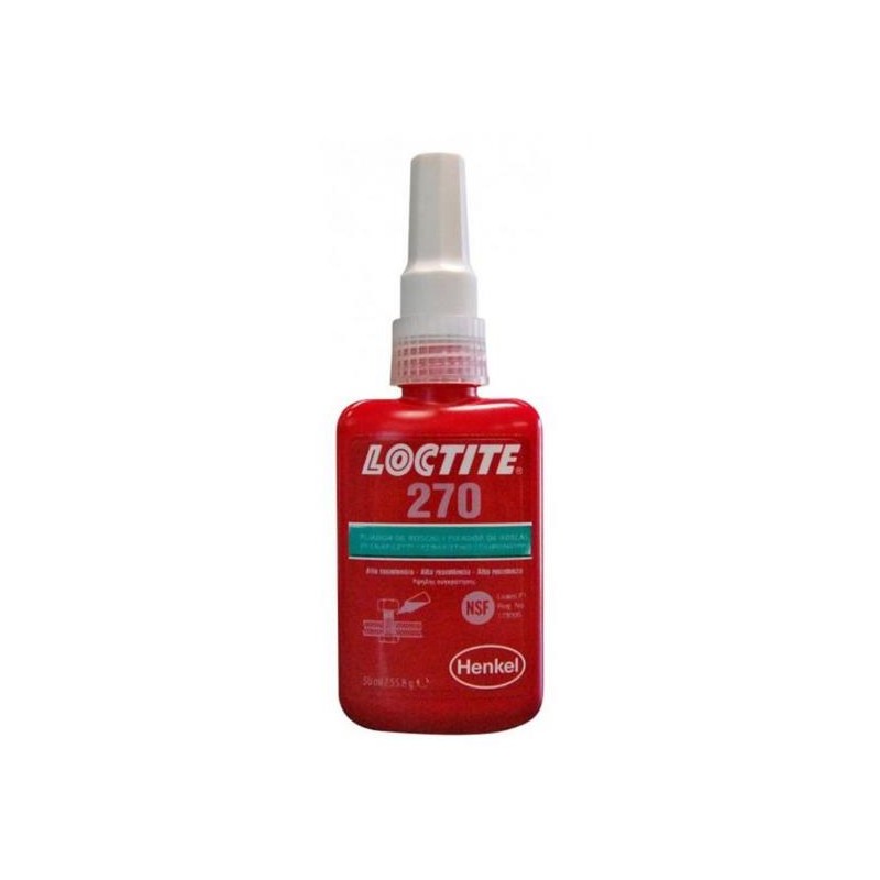 LOCTITE - LOCTITE 270 50ml. FIJADOR ROSCAS ALTA RESISTENCIA VISCOSIDAD MEDIA