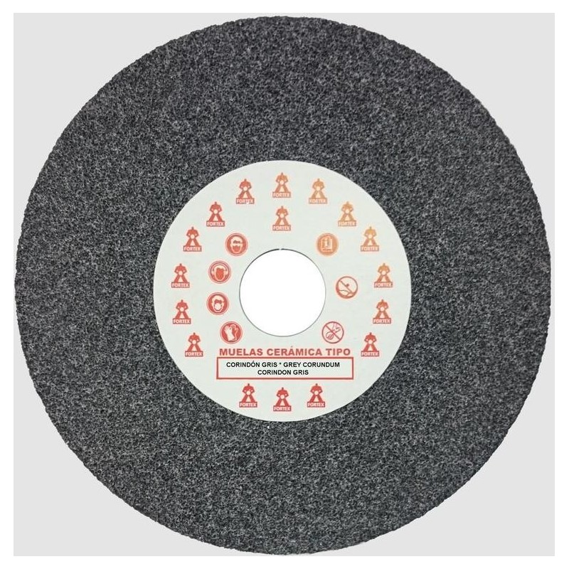 ABRATOOLS - MUELA PLANA CORINDON GRIS 175X20 GR.60